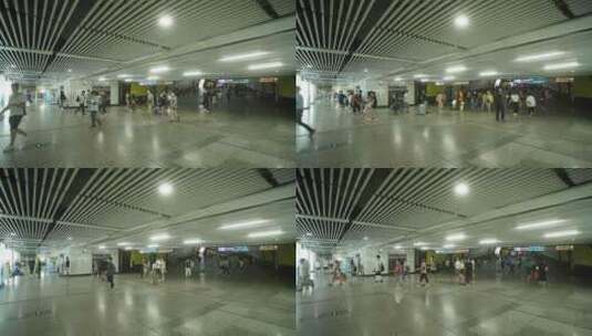 原创上海地铁站人流延时4K-2高清在线视频素材下载