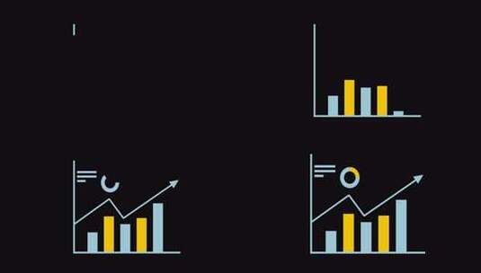 业务增长图表动画插图高清在线视频素材下载