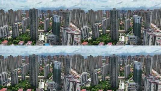 北海的海城区城市建筑房地产航拍高清在线视频素材下载