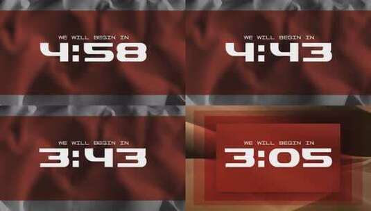 时尚5分钟倒计时高清在线视频素材下载