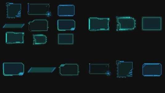 科技框无插件AE模板高清AE视频素材下载