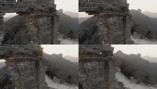 航拍中国的长城高清在线视频素材下载