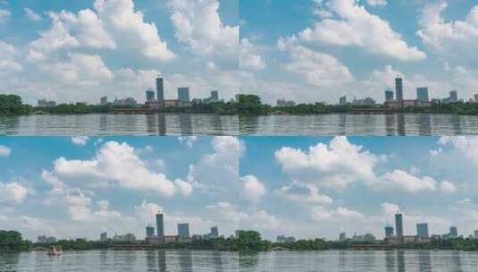 6k城市天空蓝天白云延时高清在线视频素材下载