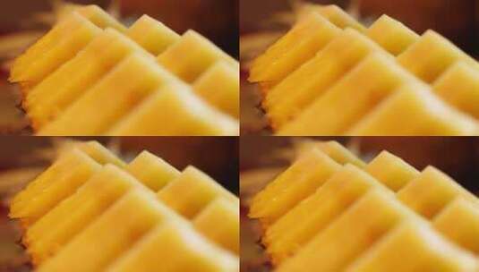菠萝切块菠萝果肉 (9)高清在线视频素材下载