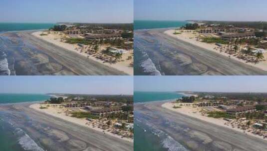 冈比亚海岸的酒店高清在线视频素材下载