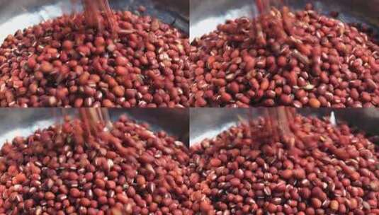 红豆种子五谷展示高清在线视频素材下载