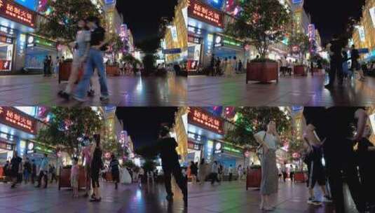 上海南京东路外滩人流4K合集高清在线视频素材下载