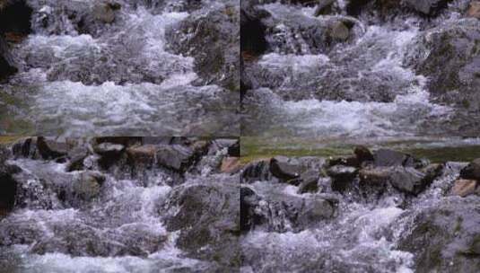 清澈的溪水河水高清在线视频素材下载