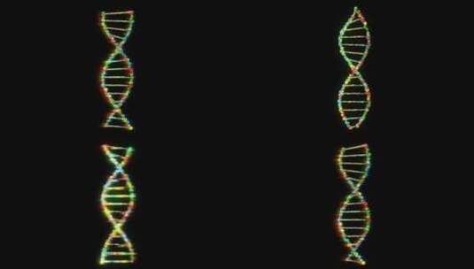 4K高科技线条DNA双螺旋舞台背景高清在线视频素材下载