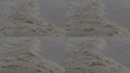 山洪洪水升格慢镜LOG视频素材高清在线视频素材下载
