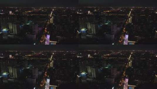 西安城市夜5高清在线视频素材下载