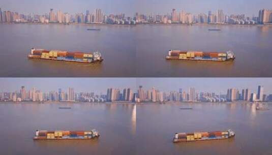 武汉城市航拍视频高清在线视频素材下载