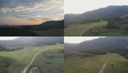 空幽的山谷平原美景高清在线视频素材下载