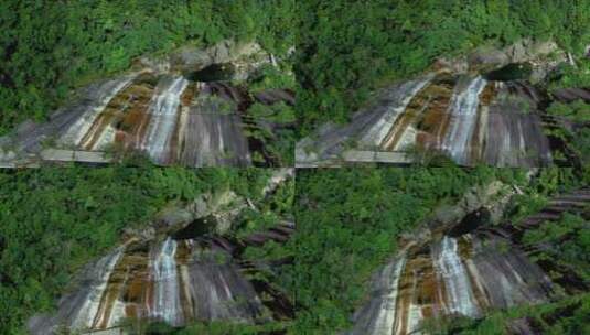 航拍山谷瀑布高清在线视频素材下载