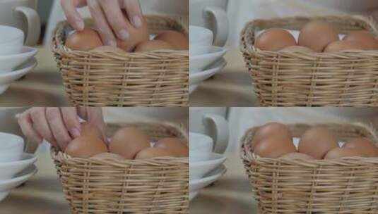 旋转的鸡蛋高清在线视频素材下载