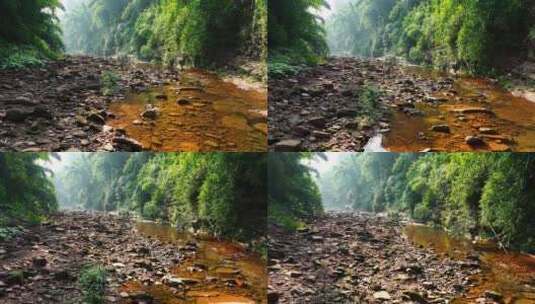 山间溪流水路亚野钓资源地高清在线视频素材下载