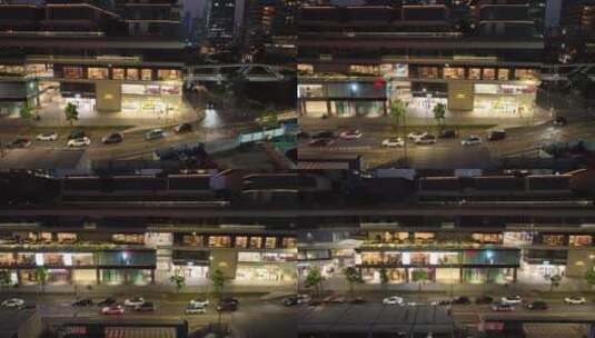 4K深圳南山区深圳湾街道夜景高清在线视频素材下载
