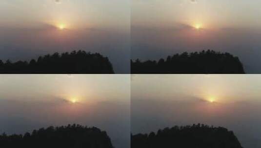 山里的日落高清在线视频素材下载
