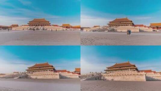 北京故宫博物馆移动延时视频高清在线视频素材下载