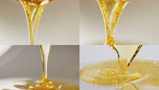 奢华金色粘稠液体流动高清在线视频素材下载