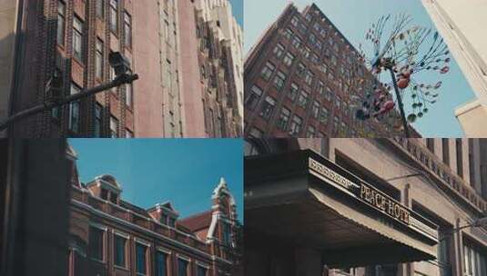 上海街头/建筑光影/人文生活高清在线视频素材下载