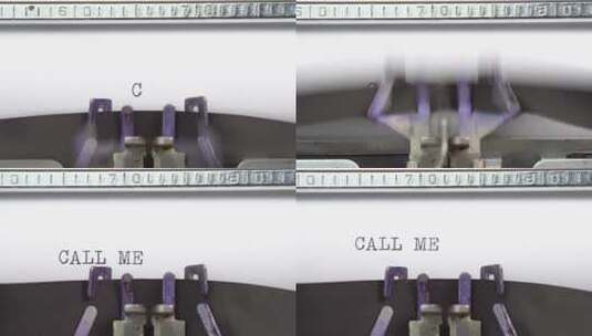 老式打字机打字高清在线视频素材下载