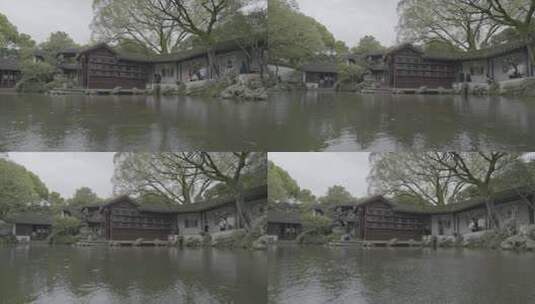 江南水乡古镇苏州同里下雨天Vlog色彩10BIT高清在线视频素材下载