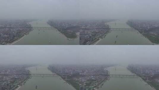 武汉汉阳江滩航拍风光高清在线视频素材下载