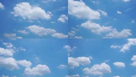 云朵延时天空蓝天白云飘飘云层变化唯美风景高清在线视频素材下载
