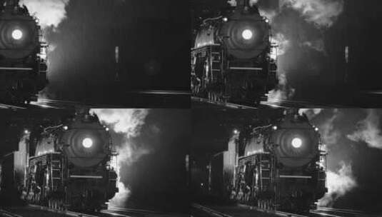 老式蒸汽火车机车高清在线视频素材下载
