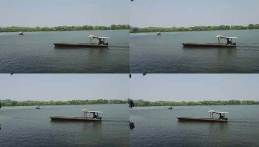杭州西湖游船 唯美升格慢镜高清在线视频素材下载