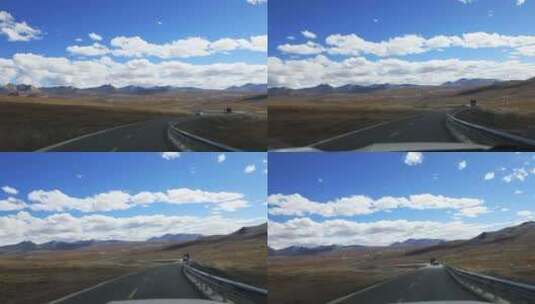 车窗外的风景 西藏自驾旅行第一视角高清在线视频素材下载