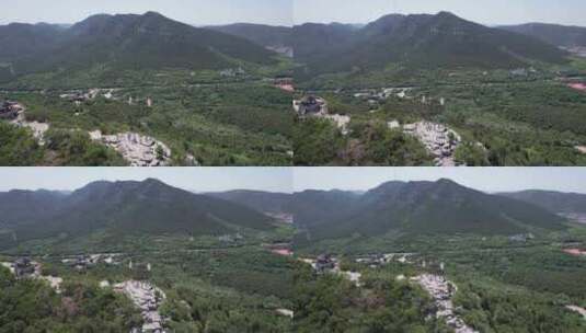 航拍山东济南千佛山4A景区高清在线视频素材下载