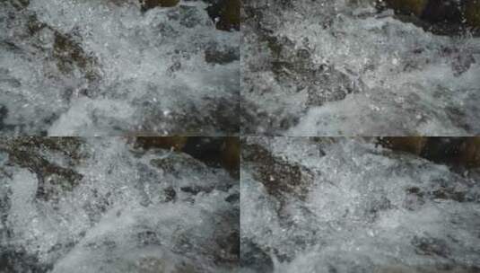溪流浪花高清在线视频素材下载