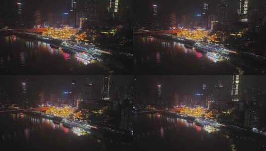 【正版4K素材】航拍重庆洪崖洞8高清在线视频素材下载
