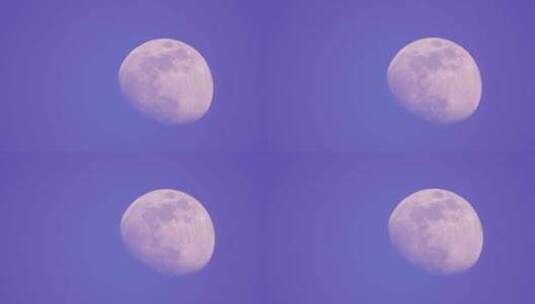 天空中的月亮高清在线视频素材下载