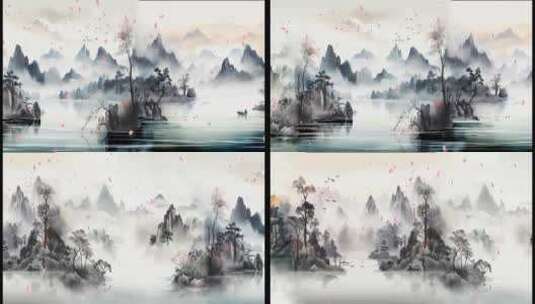 中国山水高清在线视频素材下载