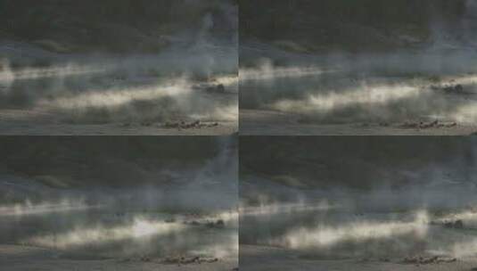 黄石国家公园的蒸水高清在线视频素材下载