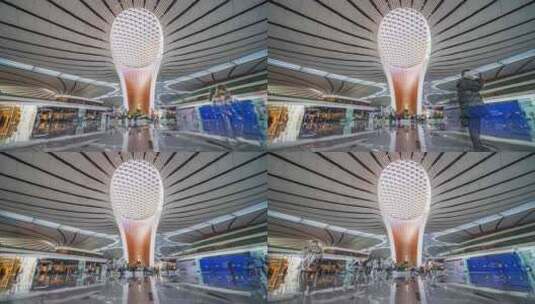 北京大兴机场延时摄影高清在线视频素材下载