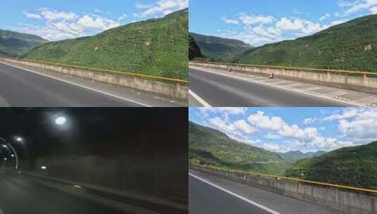 第一视角贵州高速公路高清在线视频素材下载