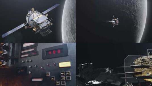 宇宙太空空间站漫游太空高清在线视频素材下载
