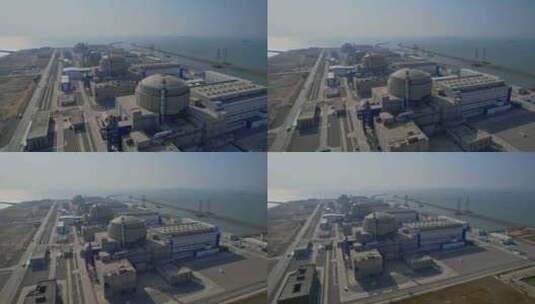 航拍福清核电站高清在线视频素材下载