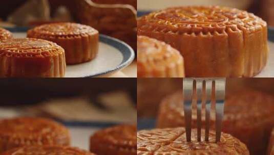 中秋月饼实拍月饼宣传片视频素材高清在线视频素材下载