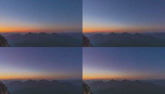 高山日落霞光天空光影变化延时高清在线视频素材下载