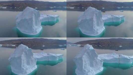 格陵兰岛海洋冰川高清在线视频素材下载