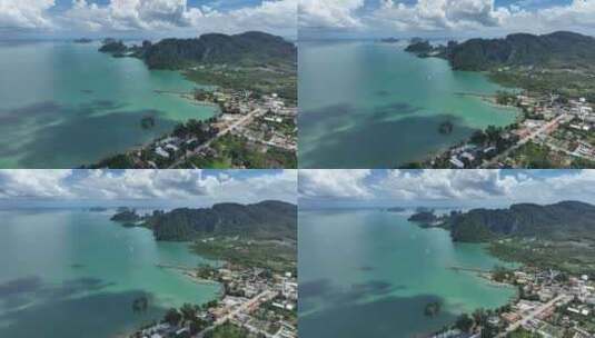 泰国甲米Aonang Mao海岸自然风光高清在线视频素材下载