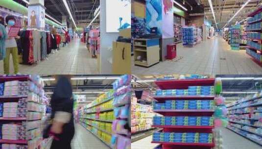 物美大卖场商场超市高清在线视频素材下载