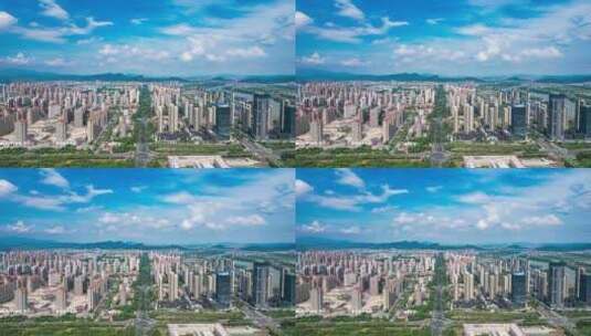 福建漳州城市风光航拍延时8K高清在线视频素材下载