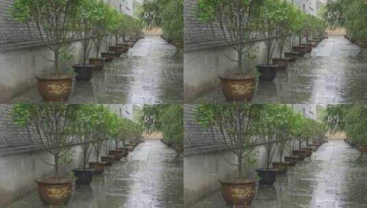 古城下雨素材高清在线视频素材下载