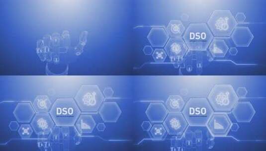 Dso手部触摸、数字化转型、科学与人工智高清在线视频素材下载